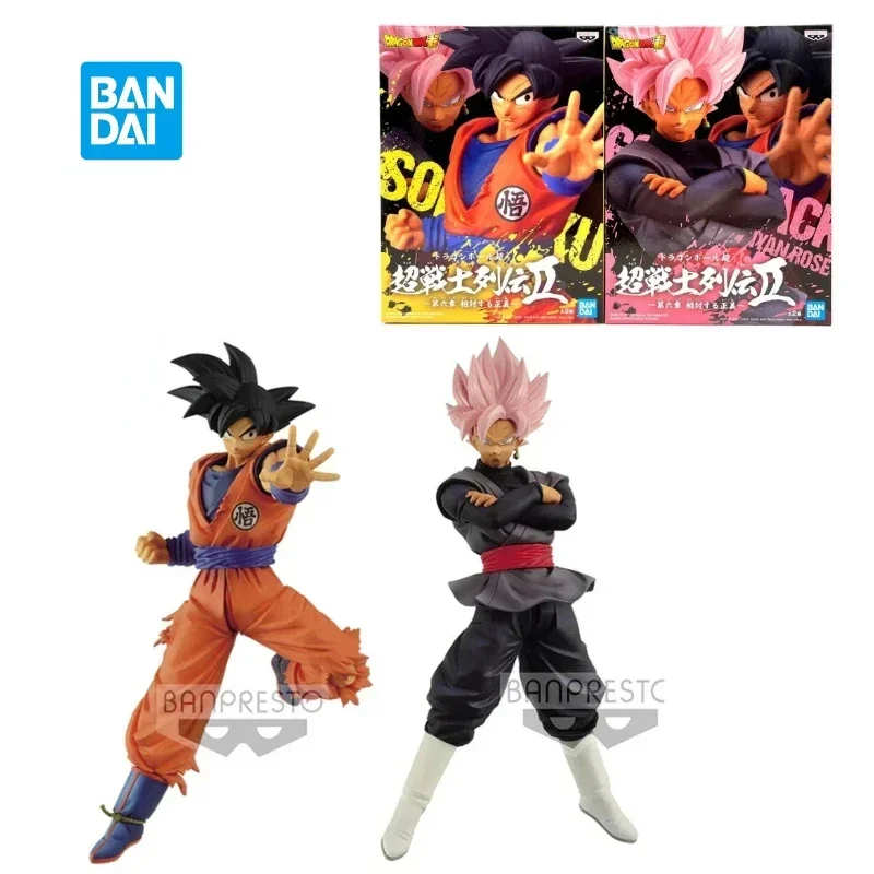 Bandai-Modèle de figurine d'anime en PVC, Dragon Ball, Son Goku, Zamasu, Banpresto, Super Anime, Ornements de collection, Cadeaux jouets, Original, En stock