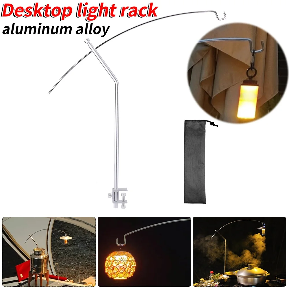 

Подвесная стойка для лампы IGT для кемпинга, вешалка для настольного фонаря IGT из алюминиевого сплава, портативный кронштейн для лампы для кемпинга, пешего туризма