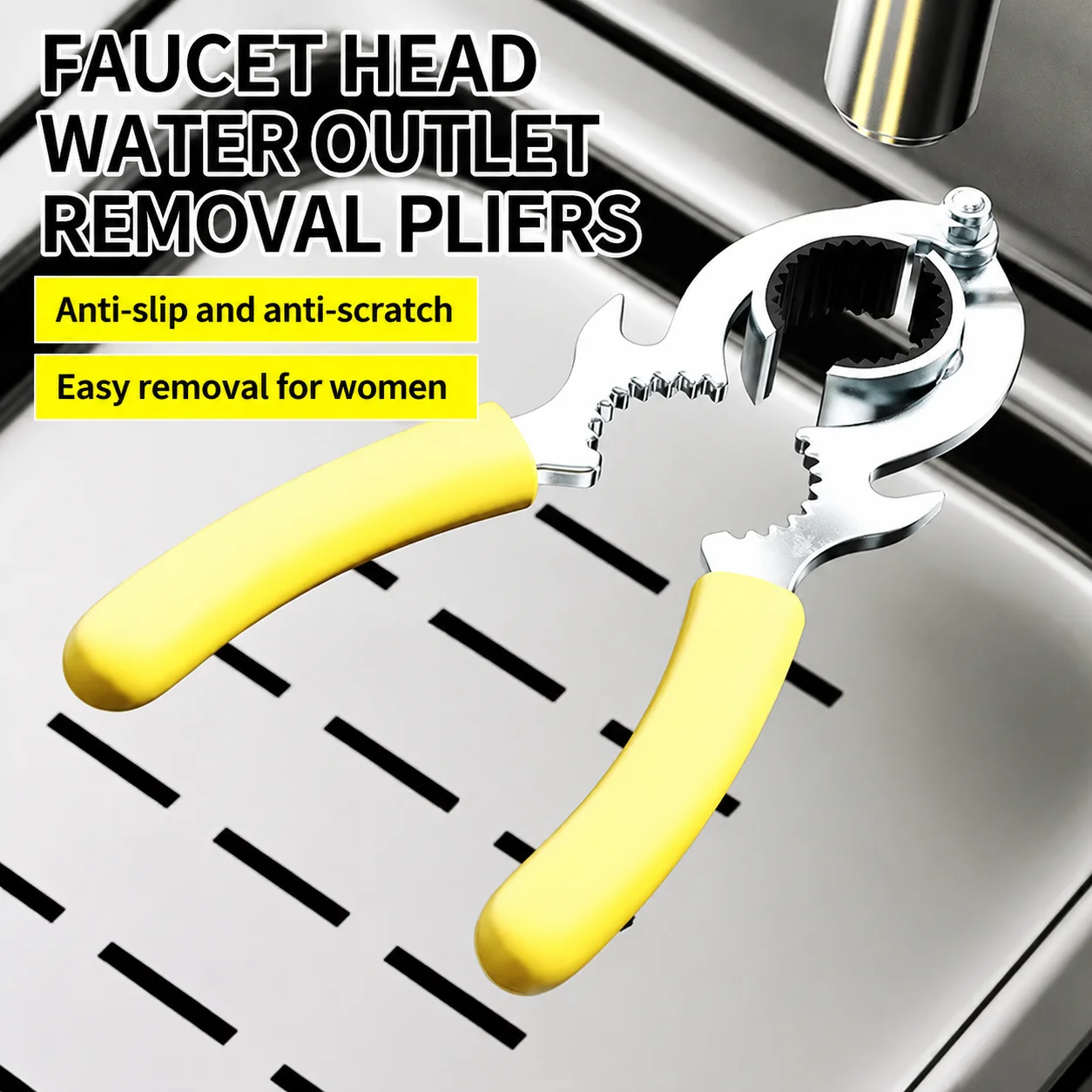 Faucet Aerator Wrench Removal Tool for Kitchen Sink Basin Filter Screen Nut Unscrewer Disassembly Tool