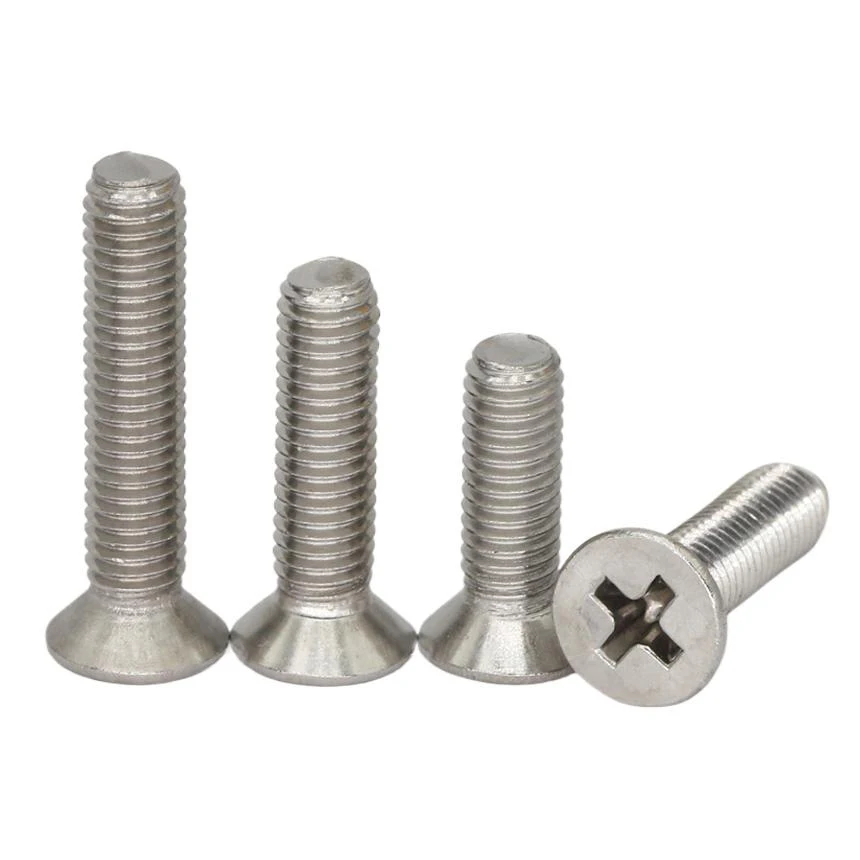 M2 M2.5 M3 M4 M5 M6 M8*4 5 8 10 12 20 30-60 GB819 DIN965 316 Stainless Steel Phillips Cross Flat Countersunk CSK Head Screw Bolt