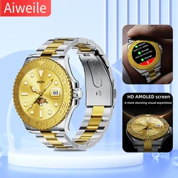 Aiweile AW46 New Style Smart Watch For Men Bluetooth Voice Wireless Fitness AMOLED Sport Business Watch For Gift