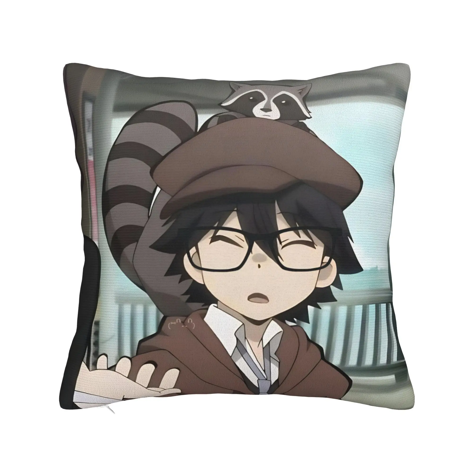 Bungo Stray Dogs Rampo Pillowcase Soft Polyester Cushion Cover Decoration  Throw Pillow Case Cover Home Zipper 45*45cm