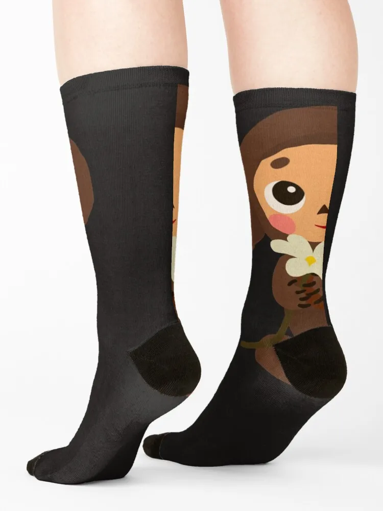 Cheburashka Socks christmas gift custom sheer Stockings Male Socks Women's