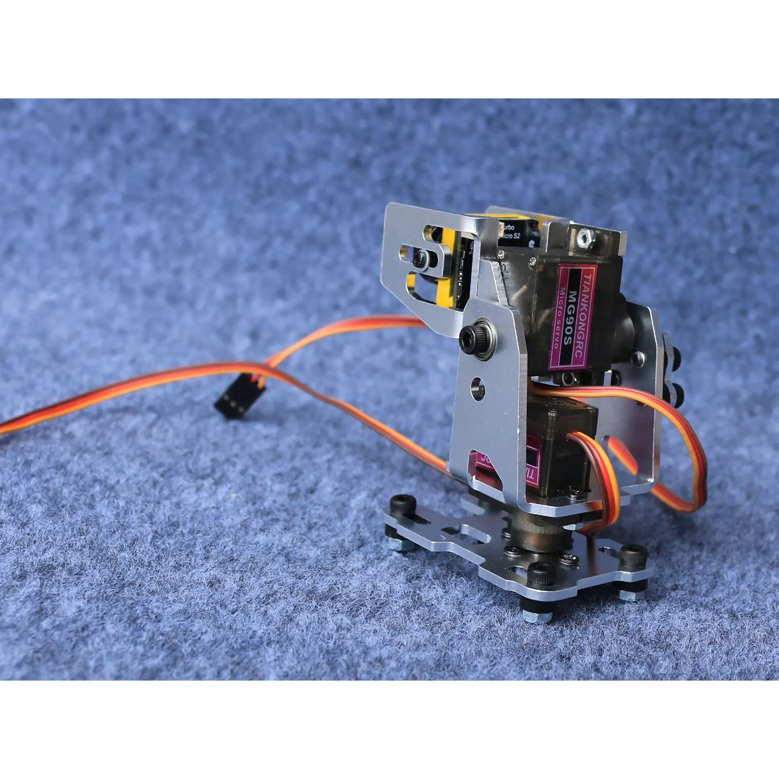 High Quality Adjustable Aluminum Alloy FPV PTZ Stand for Aircraft Model Camera PTZ Robotic Accessory