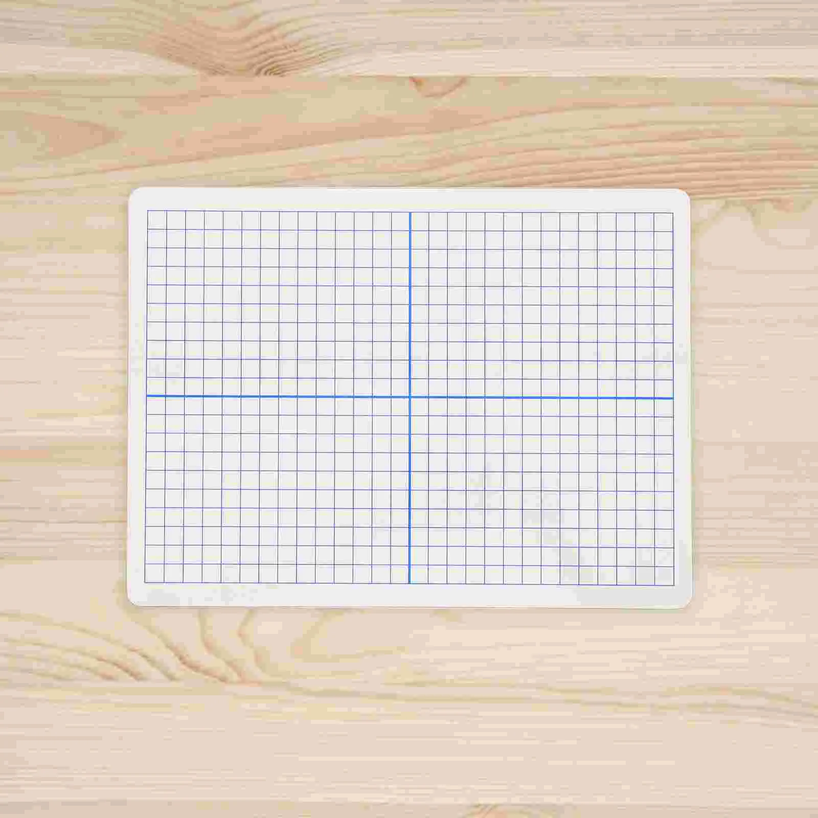 Double Sided Dry Erase Board Whiteboard Grid Lines Portable Writing Surface Mini Desk Message Pad Erasable Memo Mat Graph