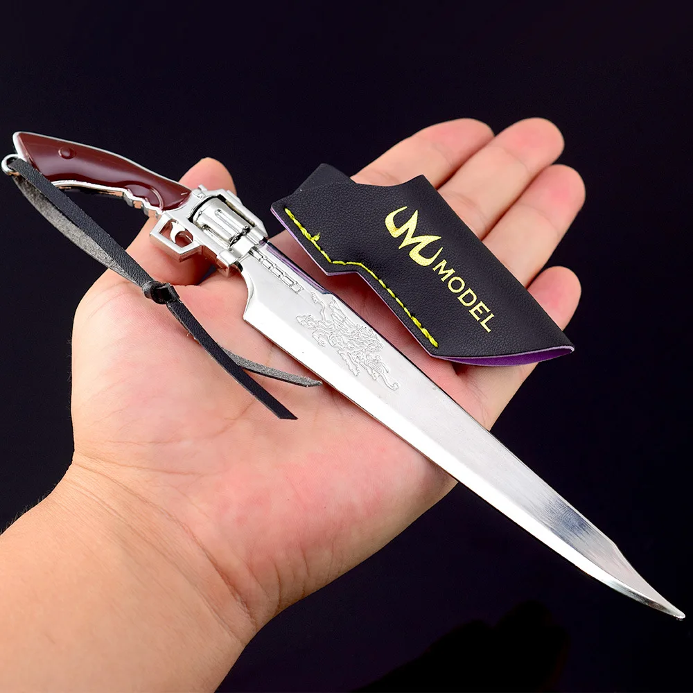Final F8 Game Peripheral Fantasy Toy Sword Weaponry Blade Game Sword Model All Metal Crafts Gift Keychain Ornament  Collection
