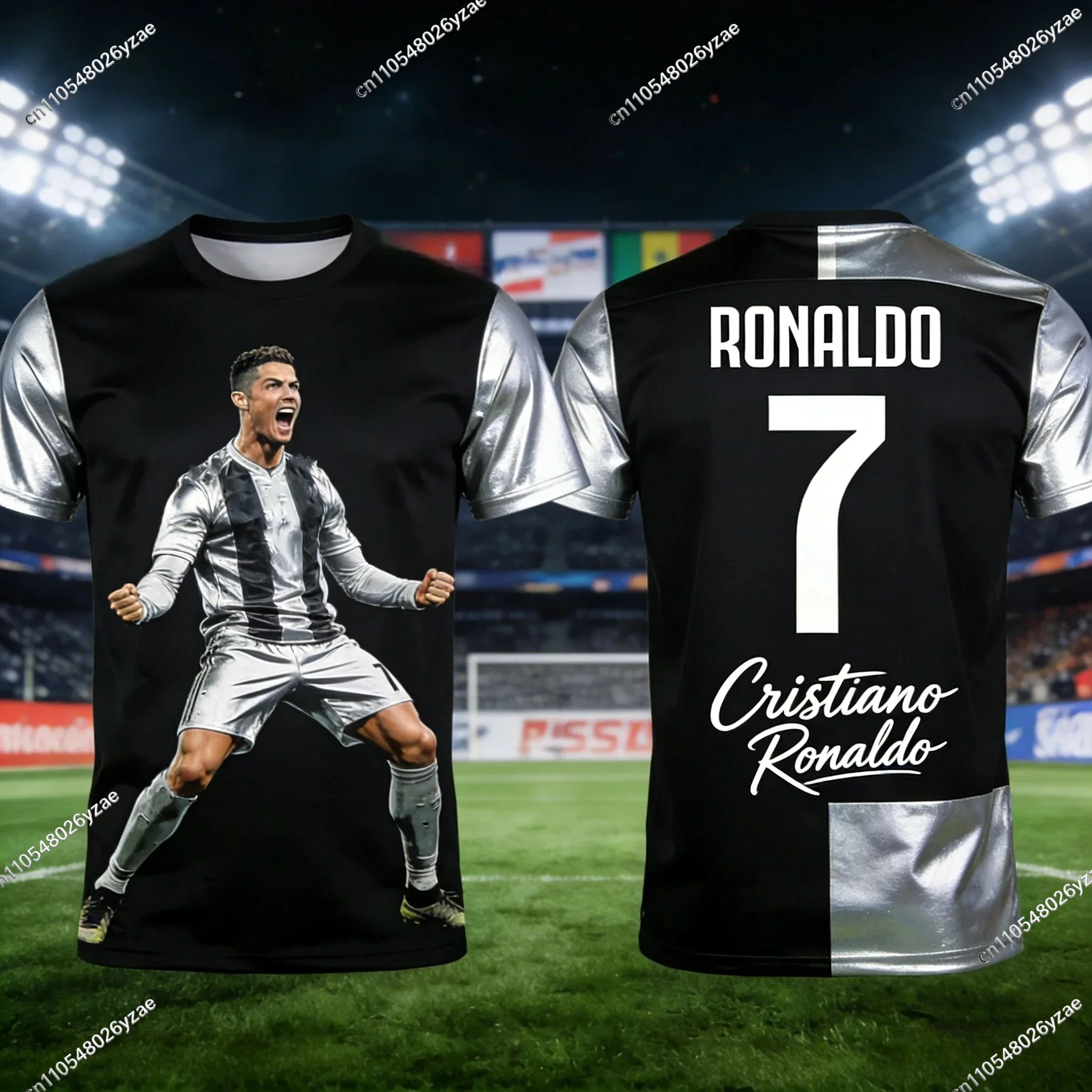 AI Men Jersey GPT Ronaldo # 7 Special Edition Football Jersey for Men Women Kids Commemorative Soccer Shirt Quick Dry Sportswear view 3