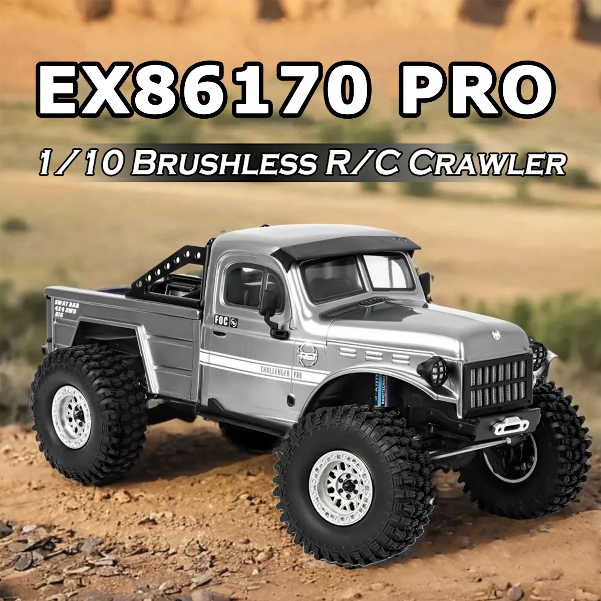 

1/10 RGT EX86170 PRO Радиоуправляемый автомобиль Бесщеточный Foc Challenger CHALLENGER 4WD RTR Электрический альпинистский автомобиль Позашляховик с полным приводом