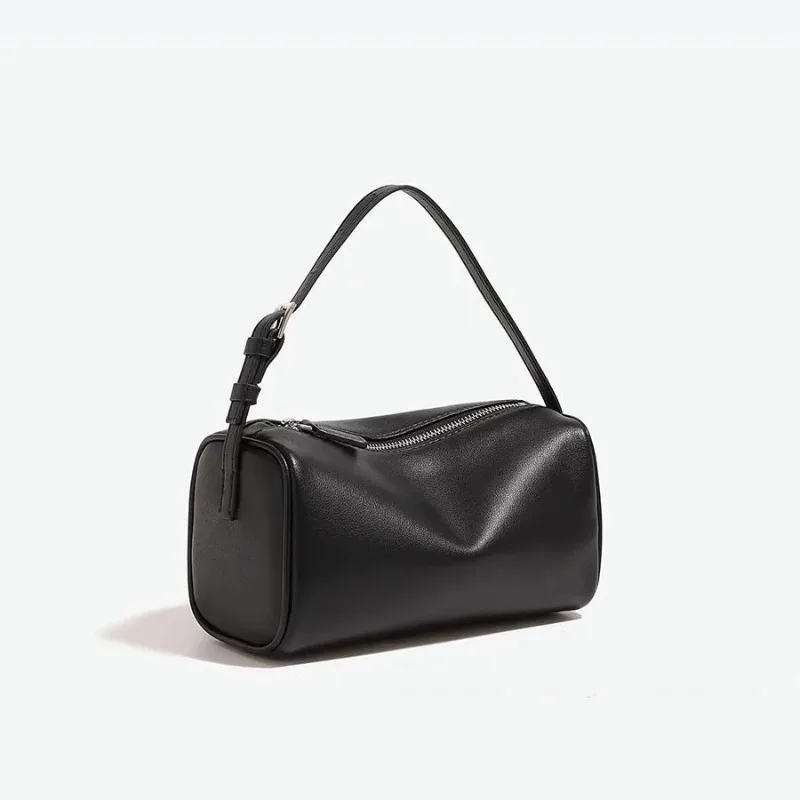 

split leather 90s pen bag 2026 new luxury design soft cowhide mini one-shoulder crossbody bag suede fashion ladies handbag
