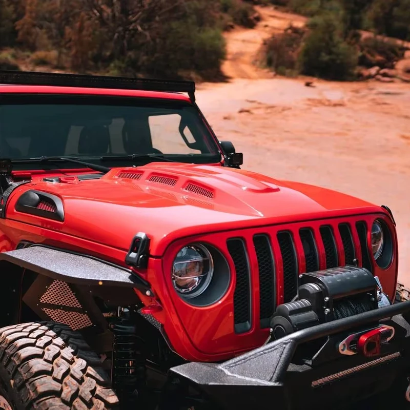 

Замена капота Wrangler, капота двигателя на 2018+ Wrangler JL JLU и Gladiator JT 2020-2023 гг., капот теплоотдачи