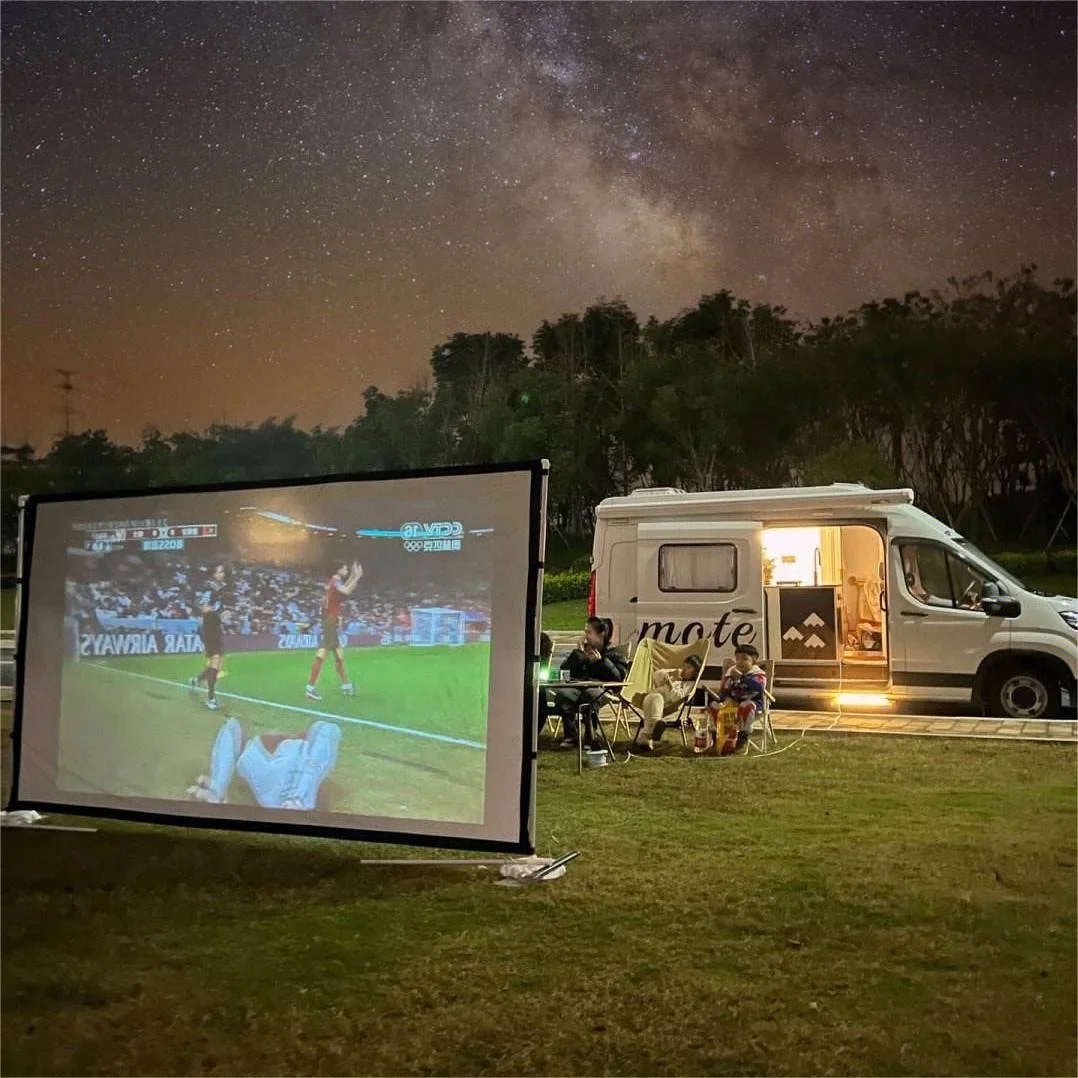 High Quality RV Travel Camping Projection Set Projector 1080p Portable 3d Projector