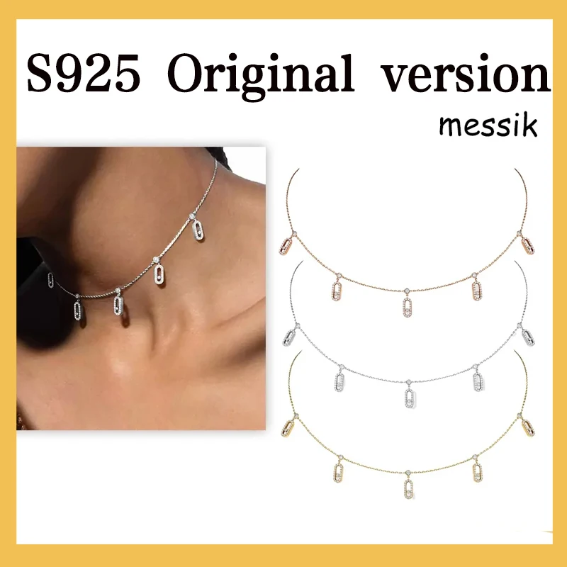 S925 SilverHot Sale in France MESSICK Pendant Necklace,Personalised Fashion Jewellery High Quality Festival Party Jewellery