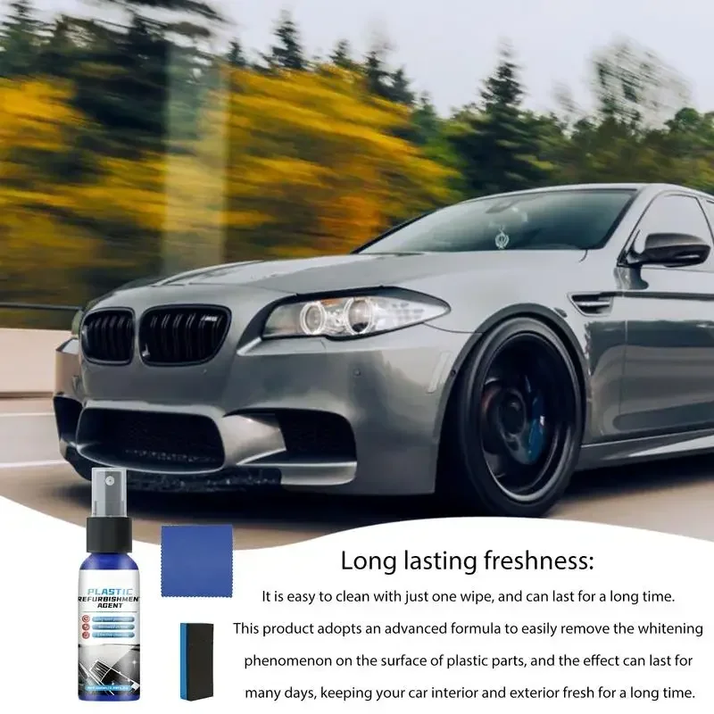 100ml Car Trim Restorer Simple Car Interior Polishing Liquid Dashboard Cleaner Auto Leather Refurbishment Revitalizing Coating