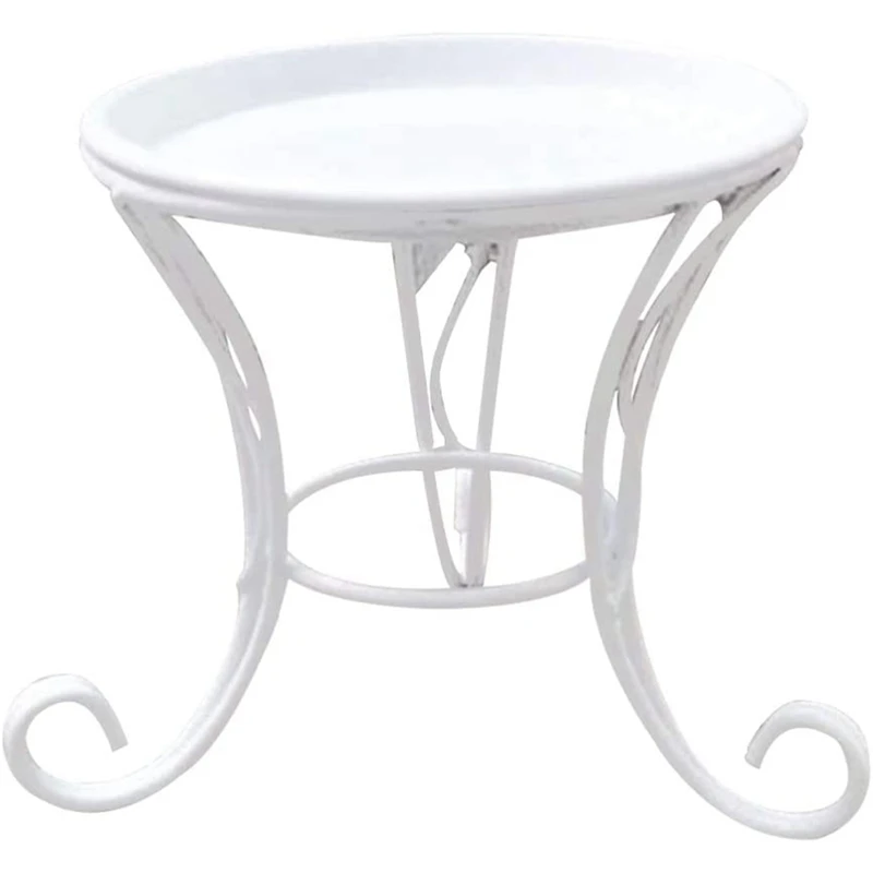 

Hot Flower Stool Metal Flower Stand,European Style Stool Balcony Floor Garden Flower Pot Planter Holder Decor Plant Shelve
