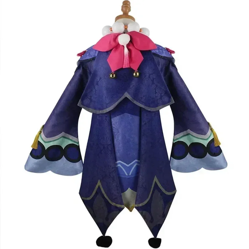 Genshin Impact Qiqi Cosplay Costume Zombie Dress with Hat Spells Socks Halloween Clothes  Outfits For Comic Con