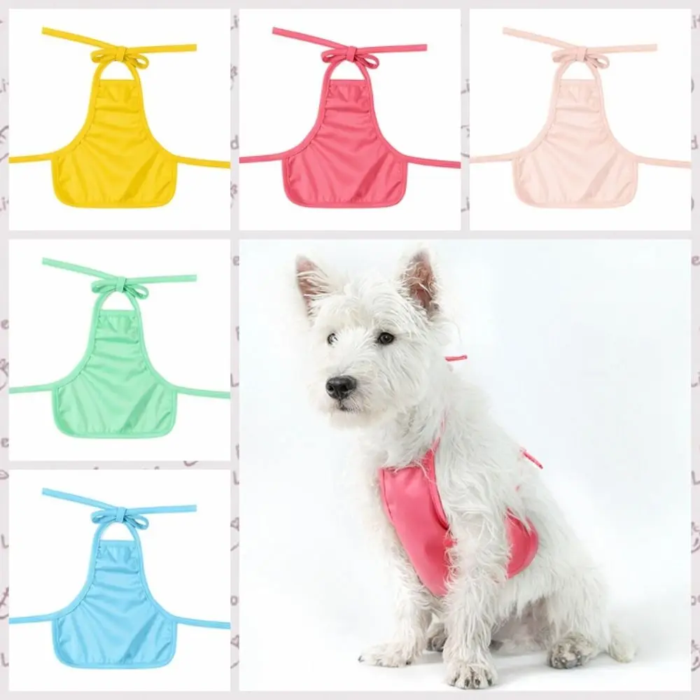 Pet Dog Bib Anti-dirty Dog Belly Protection Clothing Soft Cotton Dog Belly Pocket Breathable Corgi Apron Stomach Protection