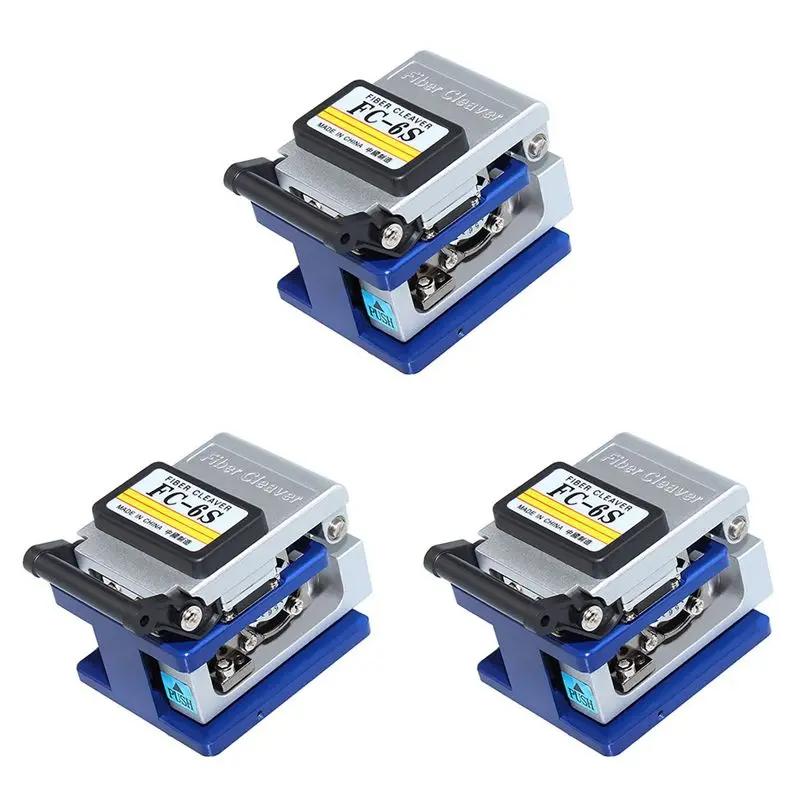 QWE-3X FC-6S Fiber Cleaver Stripping Cutter Tools Fiber Optic Cable Cutter Cold Contact Dedicated FTTH Tool