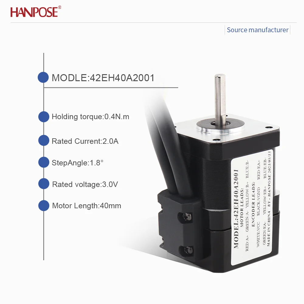 closed-loop stepper motor NEMA17 42EH40A2001 2.0A 3.0V real-time coordinate reading, no step loss, stable operation
