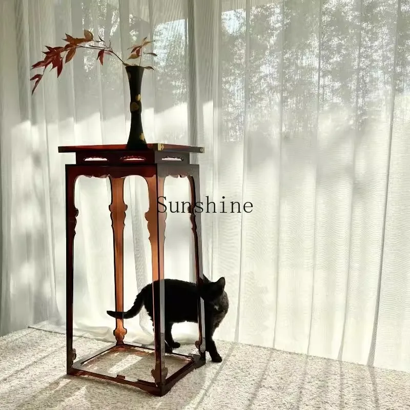 

Акриловая подставка для цветов от пола до потолка, украшение для чайной комнаты, декоративная подставка для хранения бонсай