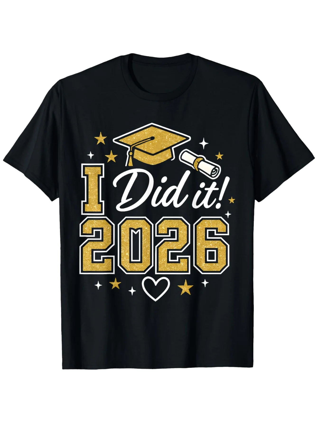 Plus Size, I Have Completed My Studies! to Celebrate the 2026 Graduates, We Have Launched a Comfortable T-shirt. This T-shirt Features a Round Neck Design and Is Elastic, Suitable for Both and. It's a Great Gift for Your Loved Ones!, for Teenager