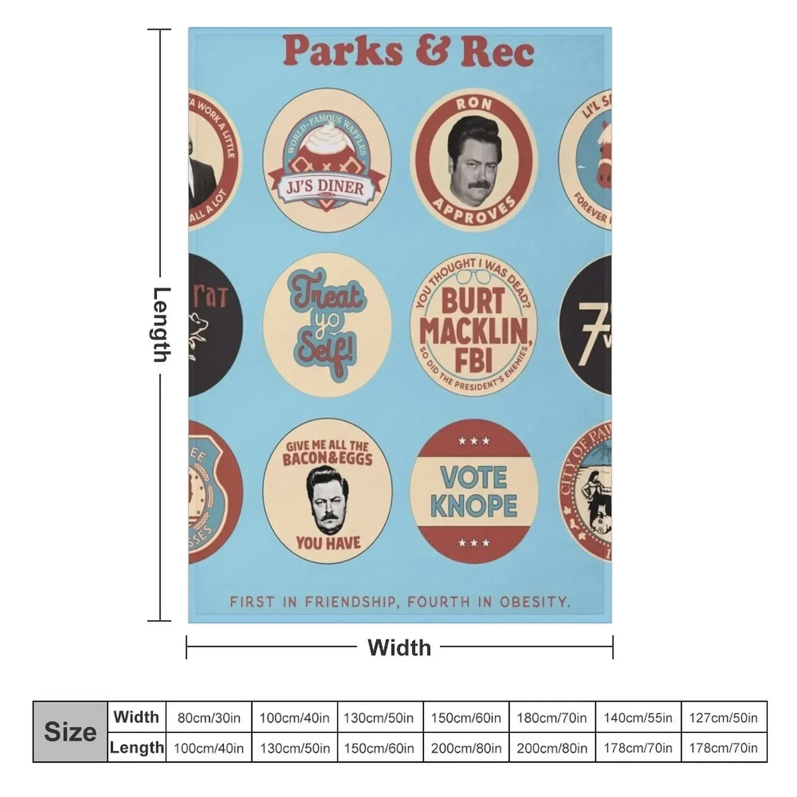 Parks and Rec Throw Blanket Blankets Sofas Of Decoration Large Blankets