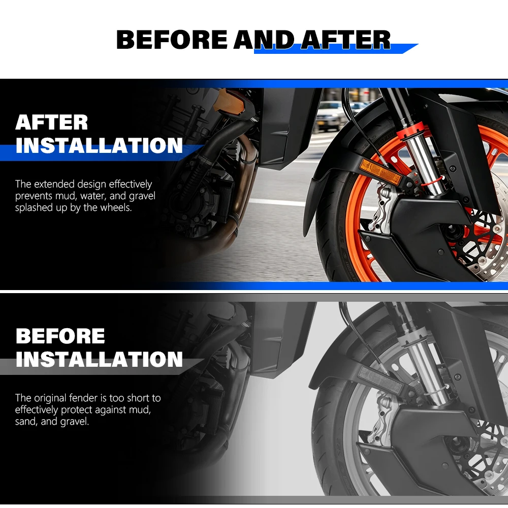 Front Fender Extender Mudguard Extension For 1290 Super Duke R Evo 1390 Super DUKE R Evo 2024 990 Duke/R 2024 2025 Splash Guard