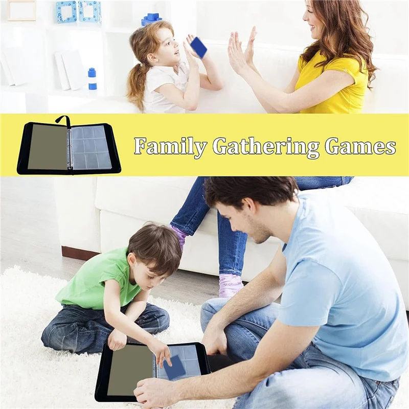 مجلد بطاقات التداول الموصى به للغاية 900 جيوب 9 جيوب مجموعة بطاقات للعبة/كرة القدم/بطاقة البيسبول باللون الأسود #5