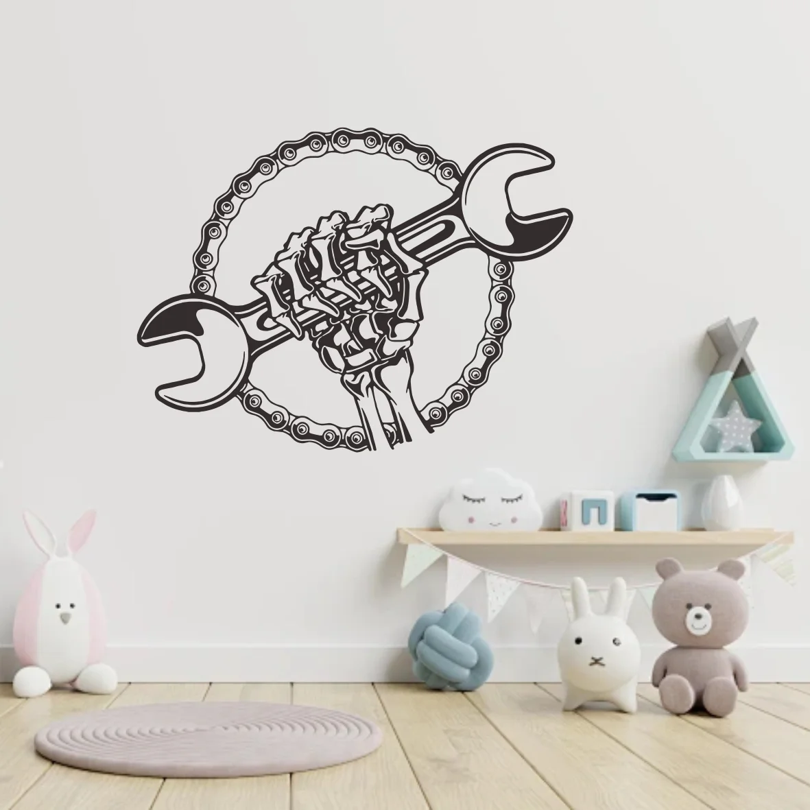 

Car Repair Shop Wall Stickers Creative Wrench Engine Sign Removable Garage Decoration Home Vinyl Decals Personalized Design