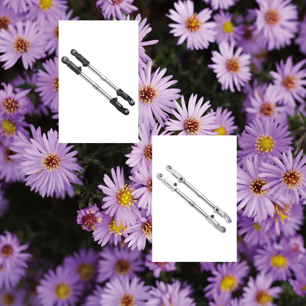 

GPM Sledge Monster Truck-95076-4 For Aluminum 7075+Stainless Steel Rear Camber Links