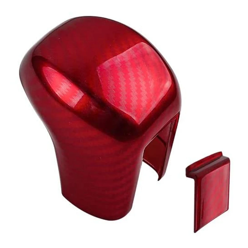 

Gear Shifting Knob Cover ABS Red Carbon Fiber Change Lever Trim for Honda Civic Sedan 2020 2019 2018 2017 2016