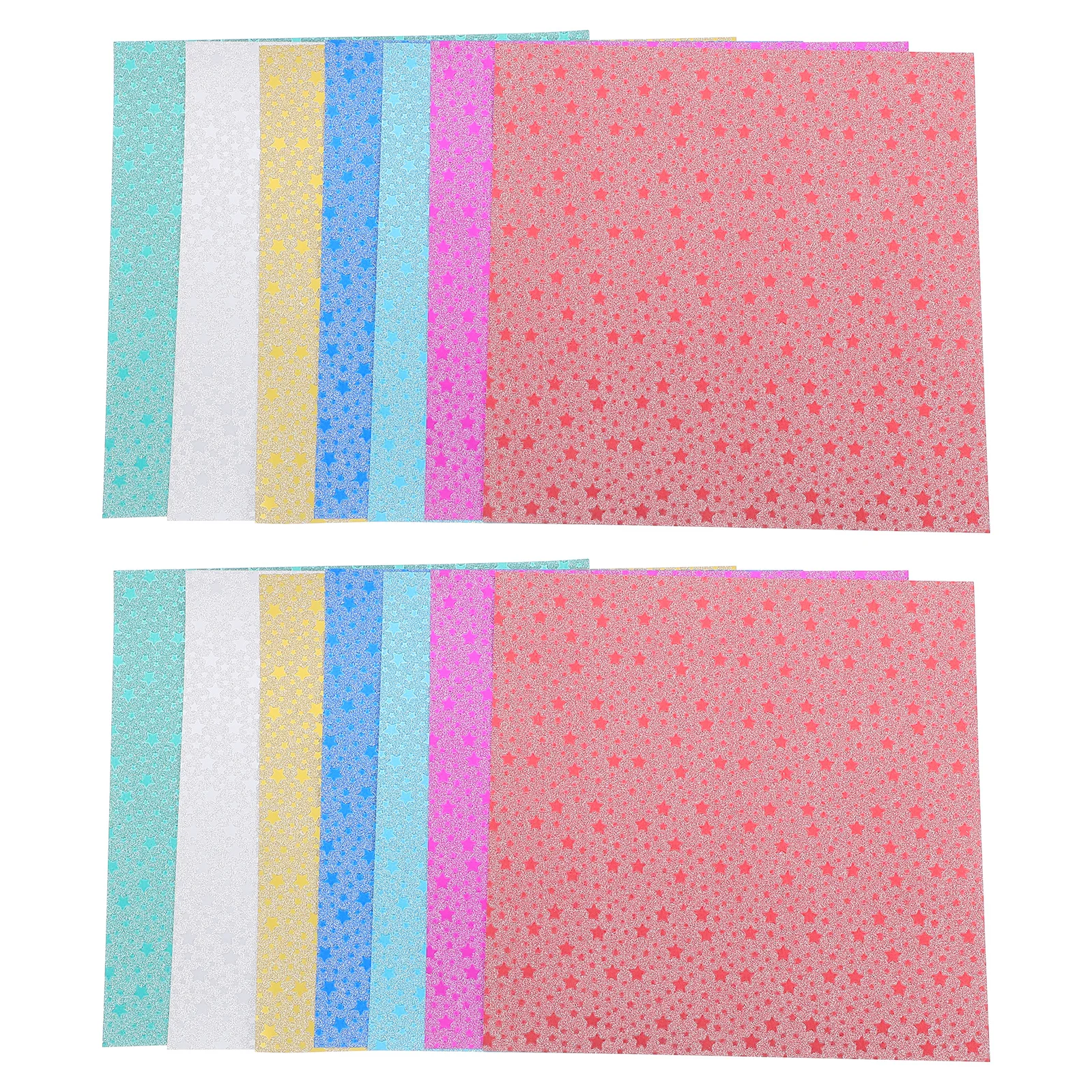28 шт. блестящая бумага для оригами, переливающаяся квадратная блестящая цветная складная бумага, листы для рукоделия «сделай сам» для детей, принадлежности для украшения ручной работы