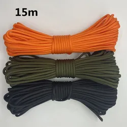 5/15/30m Meters Paracord for Survival Dia.4mm 7 Stand Cores Parachute Cord Lanyard Outdoor Tools Camping Rope Hiking Clothesline