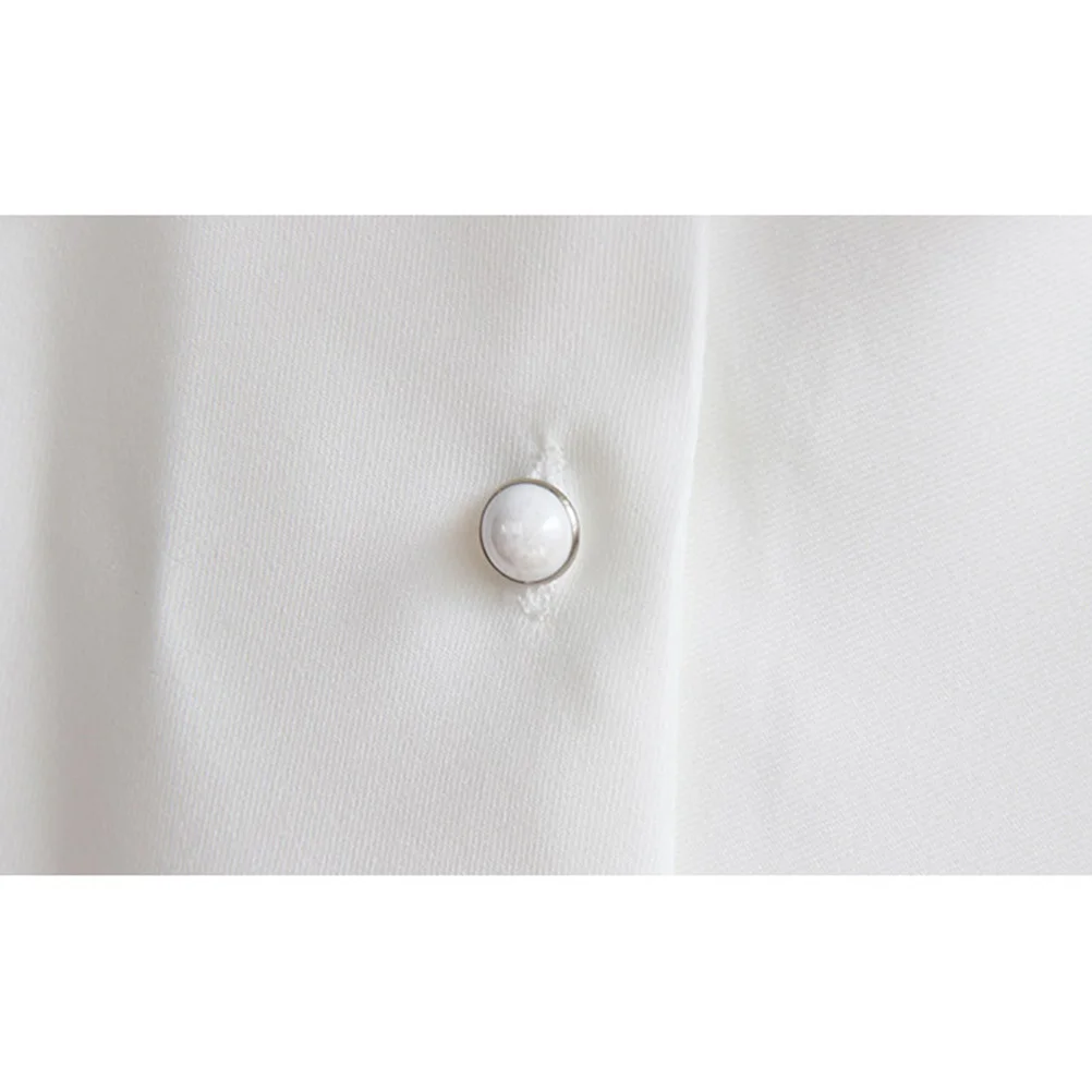 

Collar For Women Detachable Lapel Blouse Solid Color Lapel Half Shirt Blouse Removable Choker Decoration White