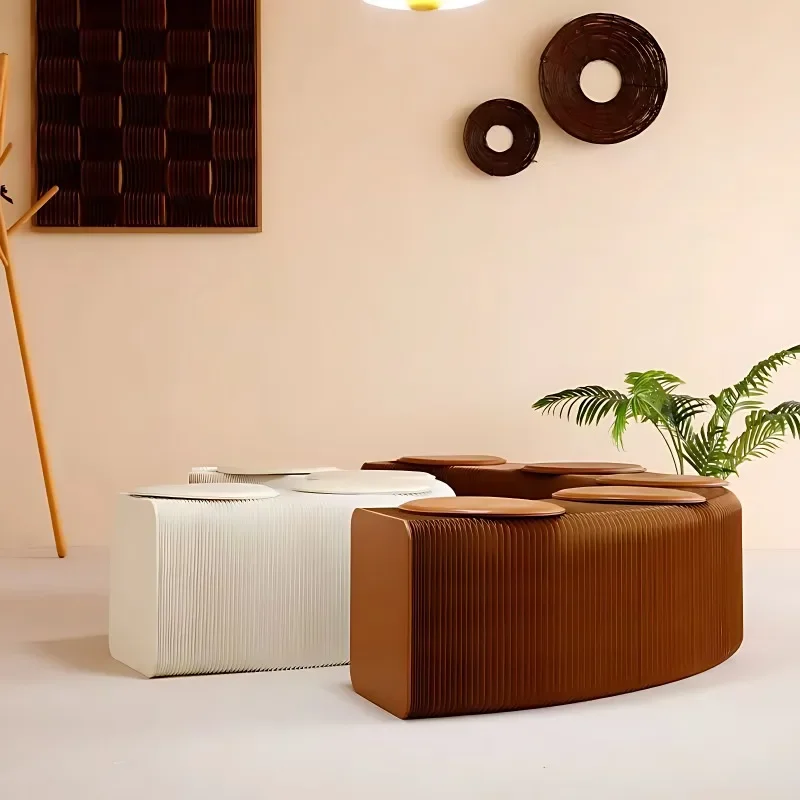 

#For Retractable Folding Bench Telescopic Lazy Sofa Stool, Indoor Low Stool, Home Creative Multi-functional