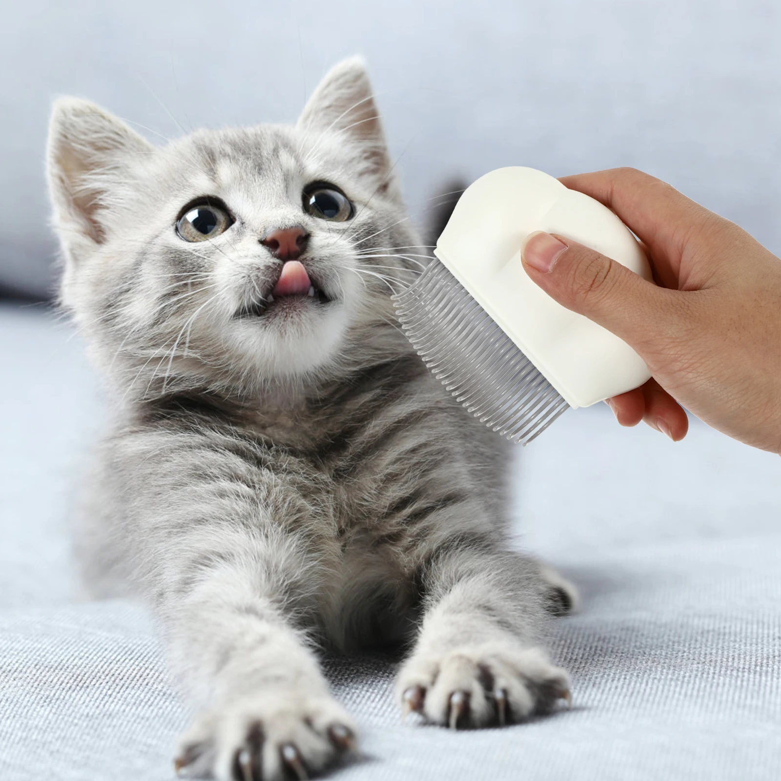 

2pcs Pet Cleaning Comb For Cats Dogs Detangling Grooming Tool Removes Loose Hair Effortlessly Durable Cat Dog Hair Removal Brush