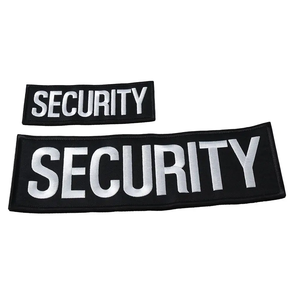 بقع الأمان لسترة وسترة ، 2 أجزاء ، واحدة صغيرة وكبيرة بحروف مطرزة واحدة