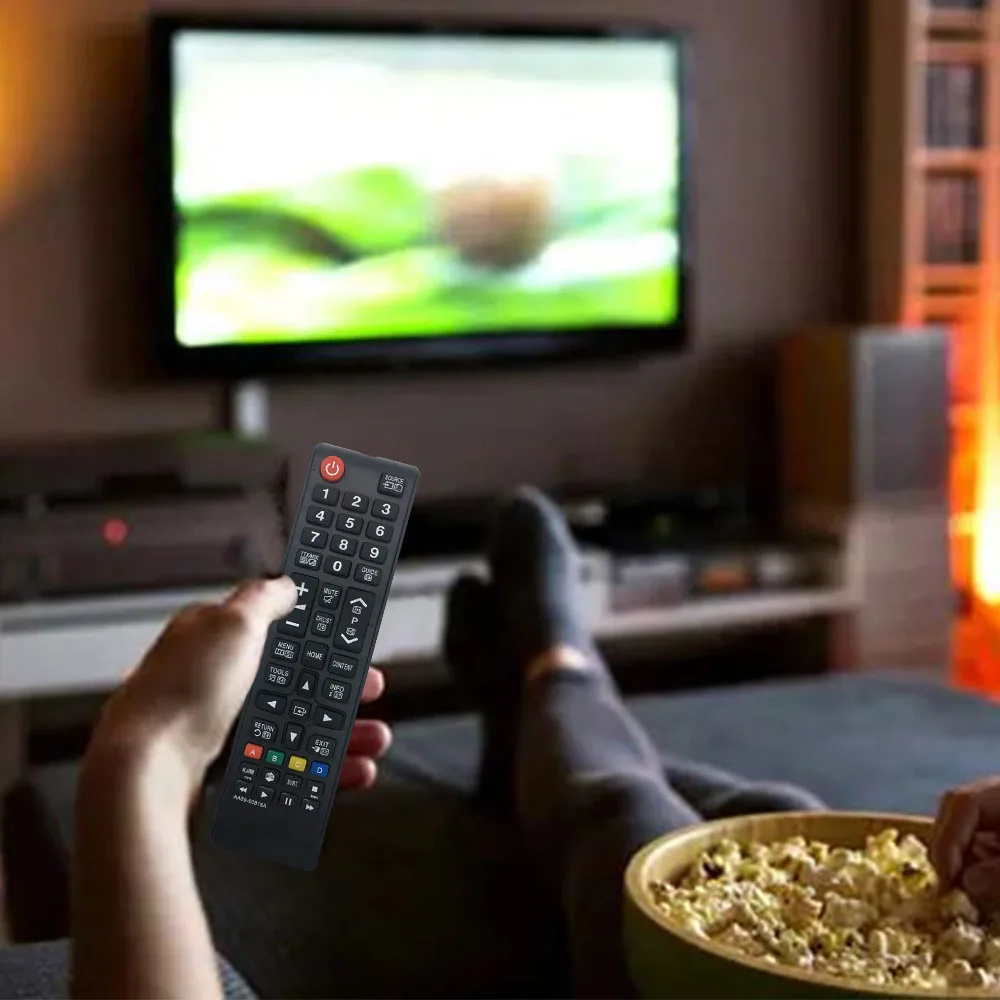 For Samsung Smart TV Remote Control AA59-00818A Compatible with LED LCD HDTV QLED SUHD UHD 4K 3D Models