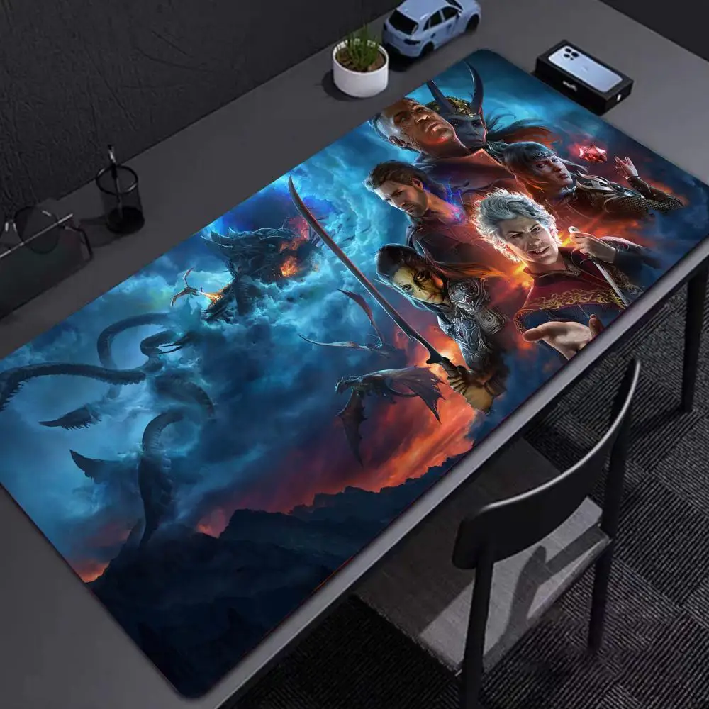 B_baldur_Gates 3 game accessories desk mat game mat e-sports non-slip mouse pad office mat computer XXXXL large 1200x600mm