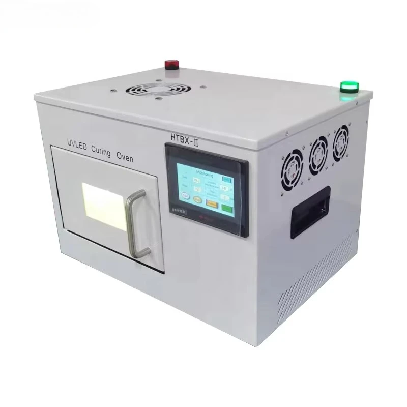 Rotatable UV Curing Chamber – Dual 365+385nm LEDs for Resin, Epoxy & Adhesives, Custom Sizes Available HTBX-I-FS200200-BL