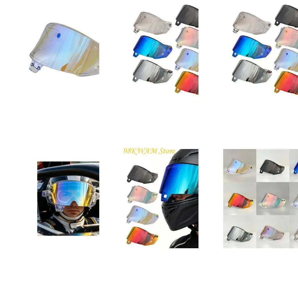 Motorcycle Helmets Visors Anti Fog Replacement Lens Face Cover For R10 Full Face Helmet Accessories Easy to Install 68UF