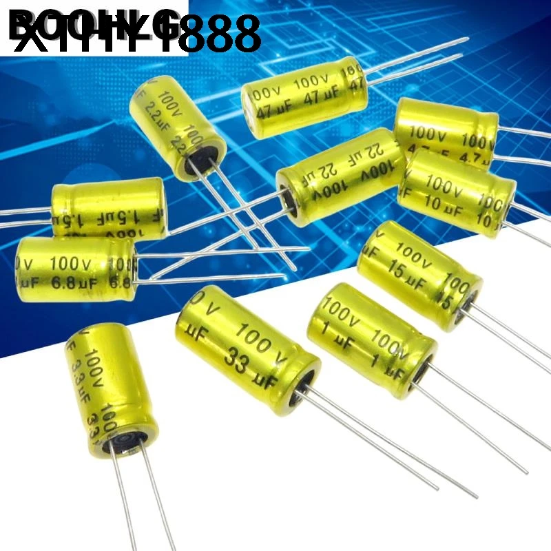 10pcs 100V NP Electrodeless Speaker Audio Capacitor Non Polarity Frequency 1UF 1.5UF 2.2UF 3.3UF 4.7UF Crossover Polypropylene