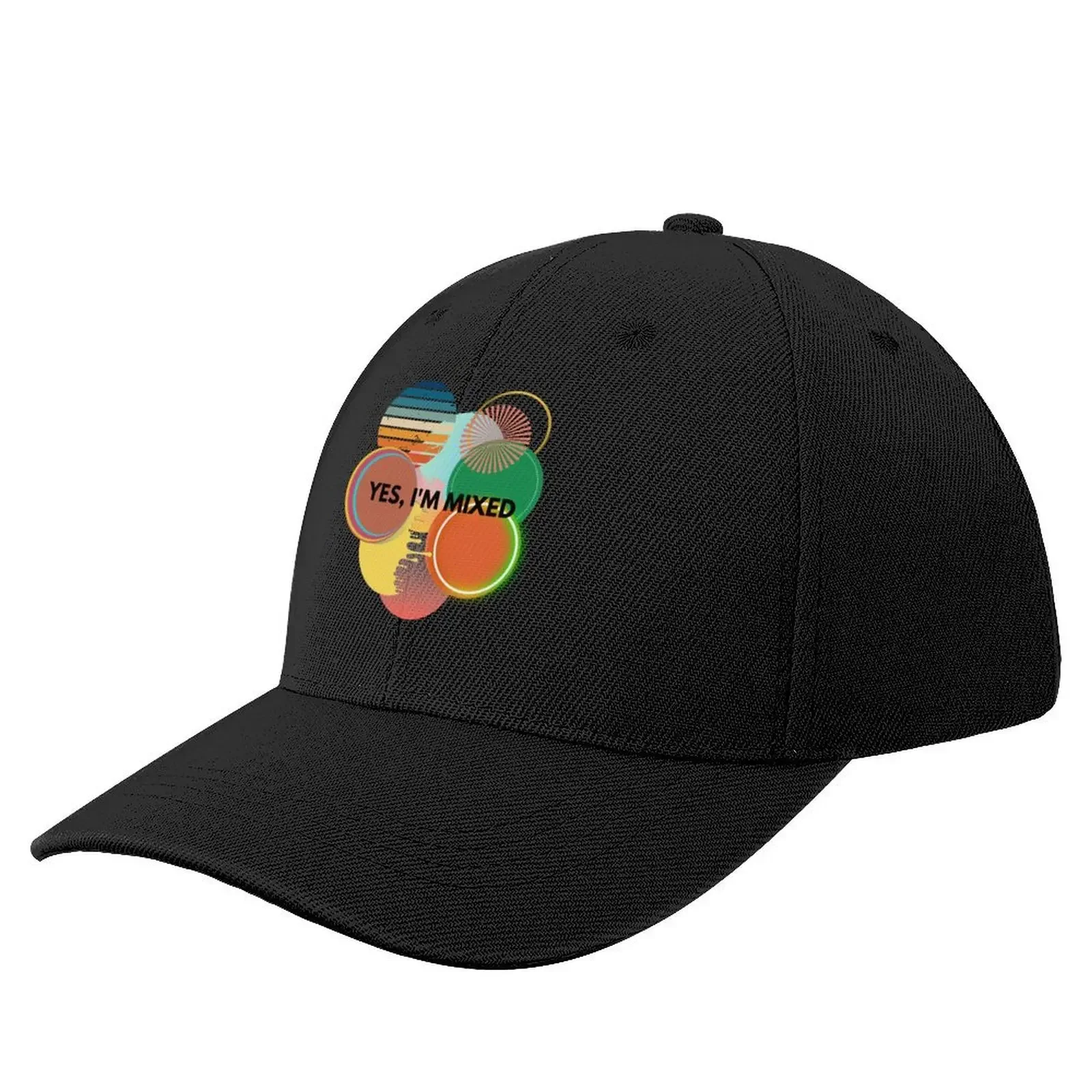 

Yes I am Mixed Baseball Cap Custom Cap Vintage Hats For Men Women's