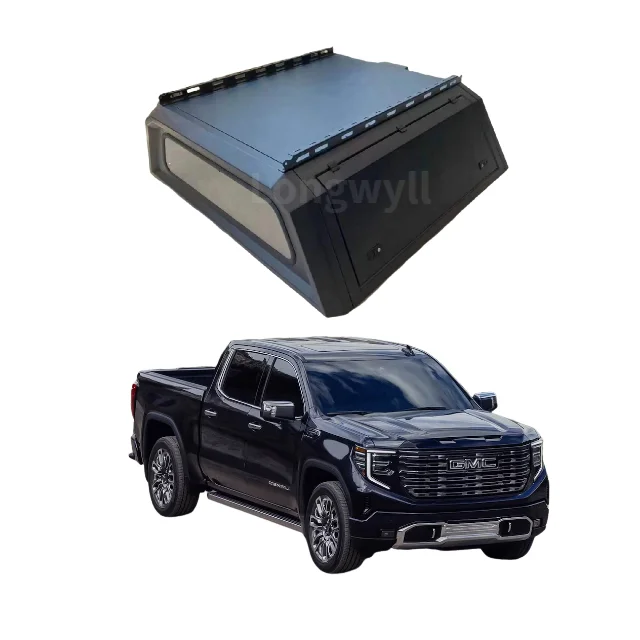 

Aluminum Bed Cap for GMC Sierra Waterproof Heavy-Duty Truck Topper Smartcap Off-Road Use