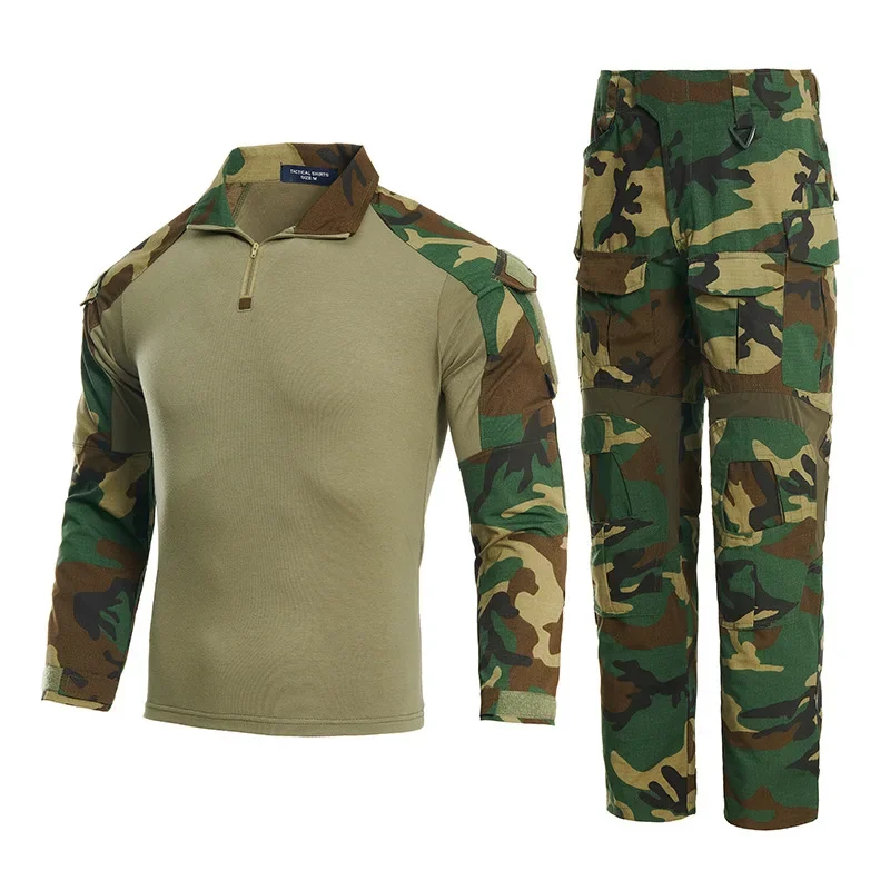 G3 Combat Uniform Tactical BDU Shirt Pants Suit Men Camo Outdoor Airsoft Sniper Training Clothing Multicam Black Hunting Clothes view 5