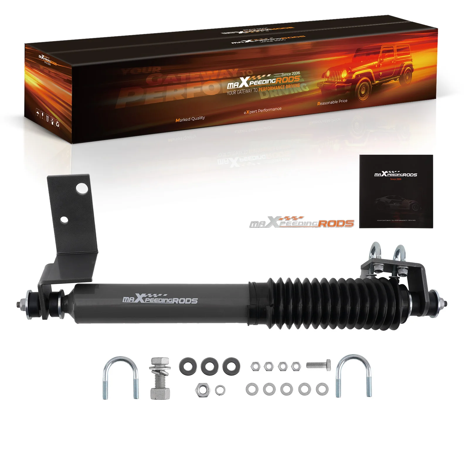 Maxpeedingrods Steering Stabilizer for Chevy Silverado Suburban GMC Sierra 1500 2500 1999-2006