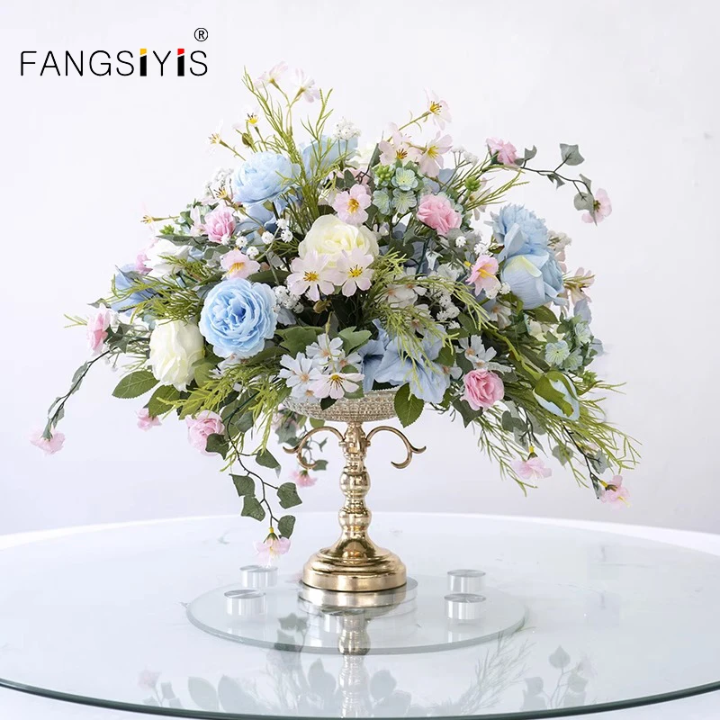 

Luxury Rose Artificial Flowers Ball Table Centerpieces Wedding Party Events Decor Floral Arrangement Road Lead Props Decoration