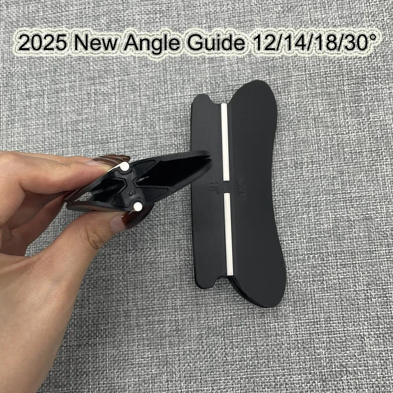12/14/18/30°2025 New Angle Guide Whetstone Agate Stone Diamond Knife Sharpener Kitchen Knife System Fixed Angle Quick Sharpening
