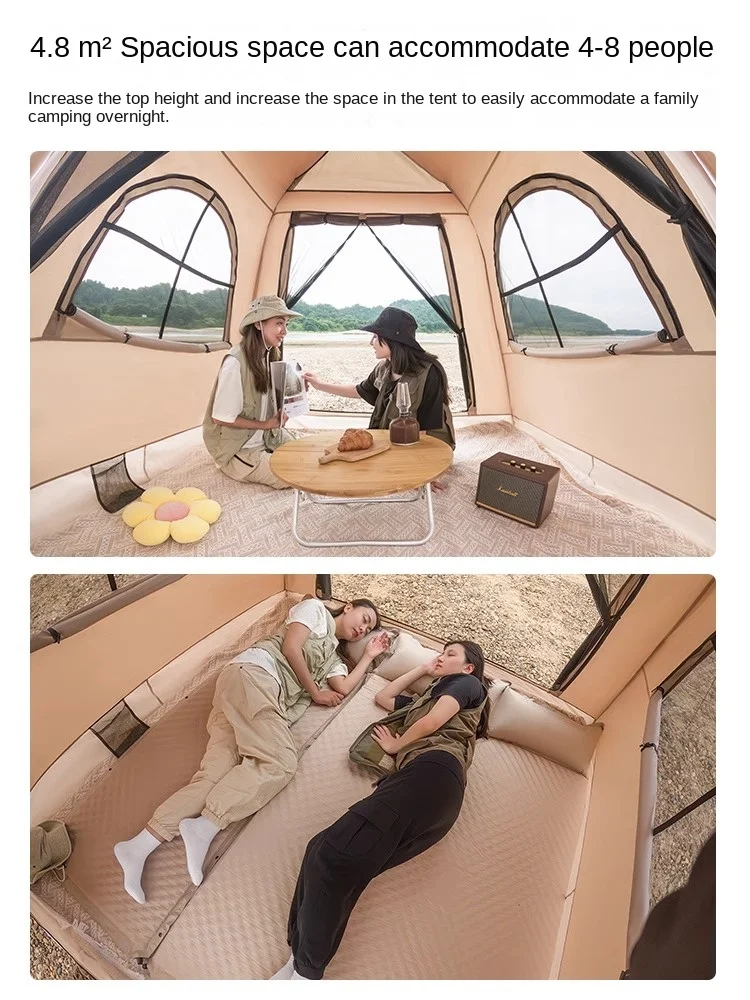 Automatic Instant Setup Tent with Carring Bag Inflatable Tent Outdoor Folding Camping, Air Tent, Camping Equipamiento 4-8P