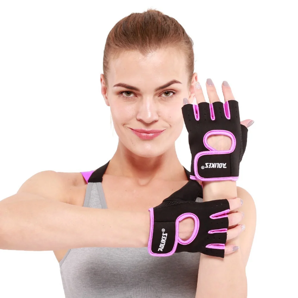 Unisex Half Finger Gloves, Outdoor Cycling, Fitness, Weight Lifting, Gym Sport, Workout Training, Wrist Wrap, 1Pair