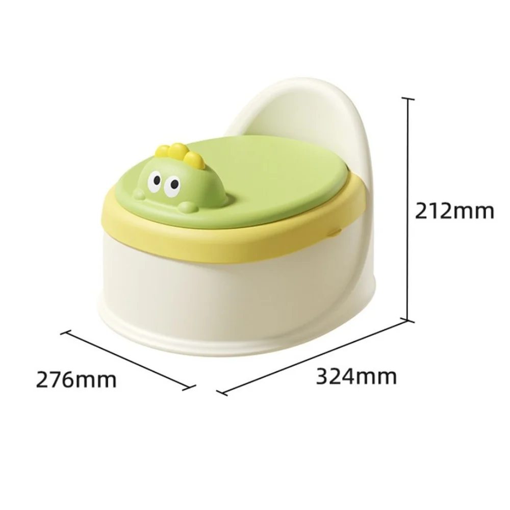 Kursi Toilet Latihan Multifungsi Anti-Selip dengan Pola Kartun dan Sandaran Khusus untuk Anak Usia 1-6 Tahun